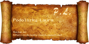 Podolszky Laura névjegykártya