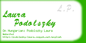 laura podolszky business card